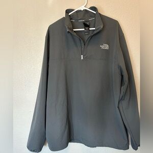 The North Face Apex Men's Gray Waterproof Performance Pullover 1/4 Zip Jacket XL